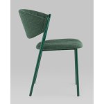 Стул Харпер ткань рогожка зеленый каркас зеленый полуглянцевый муар