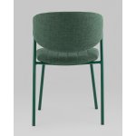 Стул Харпер ткань рогожка зеленый каркас зеленый полуглянцевый муар