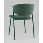 Стул Харпер ткань рогожка зеленый каркас зеленый полуглянцевый муар