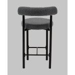 Стул полубарный Флорео букле темно-серый