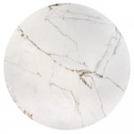 Стол Aura D110, керамогранит Ravena Natural, золотой