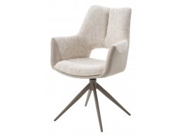 Стул DAVEN 360 град. поворот. RIELY-111 / G1038-101 Кремовый / Латте, ®DISAUR