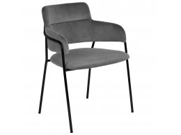 Стул Napoli серый с черными ножками