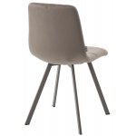 Стул CHILLI SQUARE G062-13 кварцевый, велюр/ латте каркас М-City