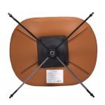 Оттоманка BLISS оранж/серый, экокожа, шенилл