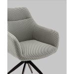 Стул обеденный Enid серо-зеленый ткань Sonic