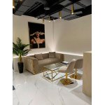 Стул обеденный Лоренсо вращающийся DC-3988, бежевый