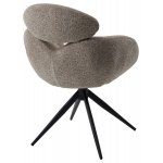 Стул ГУННАР (GUNNAR) 360 град, цвет БЕЖЕВЫЙ VEGA-11 / MIAMI-160, ткань / ЧЕРНЫЙ каркас, ®DISAUR Стул ГУННАР (GUNNAR) 360 град, цвет БЕЖЕВЫЙ VEGA-11 / MIAMI-160, ткань / ЧЕРНЫЙ каркас, ®DISAUR