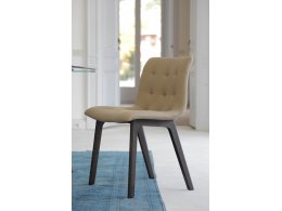 Стул KUGA 40.37 (ELM L008 WOODS/ TR518 песочный, экокожа)