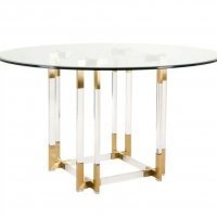 Стол обеденный Никсон MH-07DT, 140х75 см, прозрачный