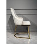 Стул обеденный Сиена MC885-BG-2, 62х57х90 см, бежевый/глянцевое золото