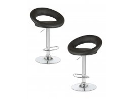 Набор 2 шт Стул барный DOBRIN MIRA, чёрный