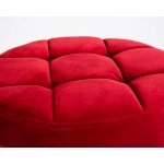 Набор 2 шт Табурет барный DOBRIN BRUNO BLACK, бордо велюр (MJ9-43)