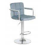 Набор 2 шт Стул барный DOBRIN KRUGER ARM, пудрово-голубой велюр (MJ9-74)