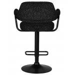 Набор 2 шт Стул барный DOBRIN CHARLY BLACK, черный твид (LEO18)