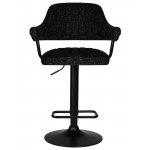 Набор 2 шт Стул барный DOBRIN CHARLY BLACK, черный твид (LEO18)