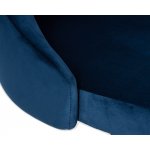 Стул барный DOBRIN JOSEPH BLACK, синий велюр (MJ9-117)