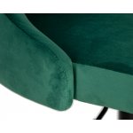 Стул барный DOBRIN JOSEPH BLACK, зеленый велюр (MJ9-88)