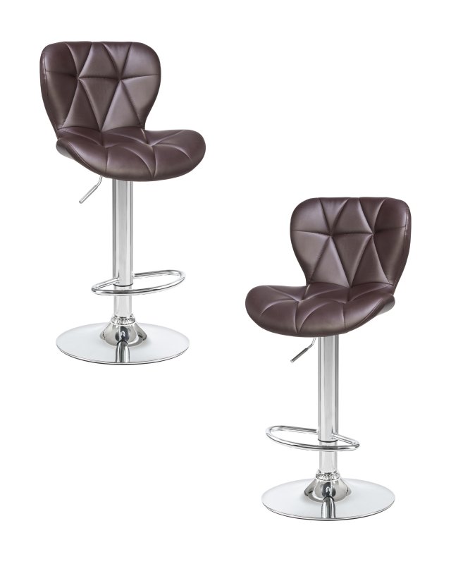 Набор 2 шт Стул барный DOBRIN BARNY, коричневый