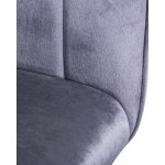 Стул барный DOBRIN DARCY, серый велюр (1922-19)