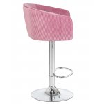 Стул барный DOBRIN DARCY, розовый велюр (1922-16)
