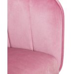 Стул барный DOBRIN DARCY, розовый велюр (1922-16)