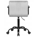 Офисное кресло для персонала DOBRIN TERRY BLACK, серый велюр (MJ9-75) Офисное кресло для персонала DOBRIN TERRY BLACK, серый велюр (MJ9-75)