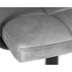 Офисное кресло для персонала DOBRIN TERRY BLACK, серый велюр (MJ9-75) Офисное кресло для персонала DOBRIN TERRY BLACK, серый велюр (MJ9-75)