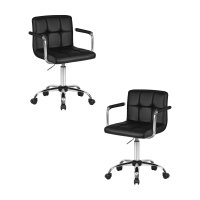 Набор 2 шт Офисное кресло для персонала DOBRIN TERRY, чёрный