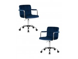 Набор 2 шт Офисное кресло для персонала DOBRIN TERRY, синий велюр (MJ9-117) Набор 2 шт Офисное кресло для персонала DOBRIN TERRY, синий велюр (MJ9-117)