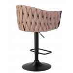 Набор 2 шт Стул барный DOBRIN LEON, коричневая ткань (LAR 275-3)