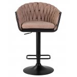 Набор 2 шт Стул барный DOBRIN LEON, коричневая ткань (LAR 275-3)