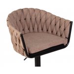 Набор 2 шт Стул барный DOBRIN LEON, коричневая ткань (LAR 275-3)