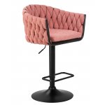 Набор 2 шт Стул барный DOBRIN LEON, розовая ткань (LAR 275-10)