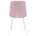 Стул обеденный DOBRIN ALEX, белые ножки, сиреневая ткань (UF860-04B)