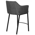 Набор 2 шт Стул барный DOBRIN LUCAS COUNTER, серая ткань (F-22)