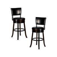 Набор 2 шт Вращающийся полубарный стул DOBRIN JOHN COUNTER, капучино, черный