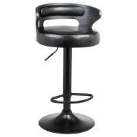 Стул барный DOBRIN FRED BLACK, чёрное дерево, чёрный