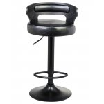 Стул барный DOBRIN FRED BLACK, чёрное дерево, чёрный