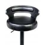 Стул барный DOBRIN FRED BLACK, чёрное дерево, чёрный