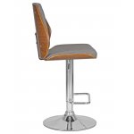 Набор 2 шт Стул барный DOBRIN PETER, серая ткань AAA 001