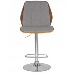 Набор 2 шт Стул барный DOBRIN PETER, серая ткань AAA 001
