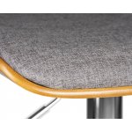 Набор 2 шт Стул барный DOBRIN PETER, серая ткань AAA 001