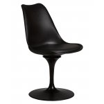 Стул обеденный DOBRIN TULIP, черное основание, цвет черный (B-03)