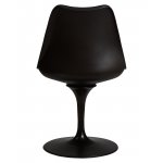 Стул обеденный DOBRIN TULIP, черное основание, цвет черный (B-03)