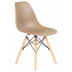 Набор 4 шт Стул обеденный DOBRIN DSW, ножки светлый бук, цвет бежевый (GR-03)