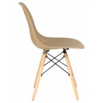 Набор 4 шт Стул обеденный DOBRIN DSW, ножки светлый бук, цвет бежевый (GR-03)