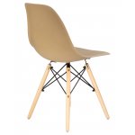 Набор 4 шт Стул обеденный DOBRIN DSW, ножки светлый бук, цвет бежевый (GR-03)
