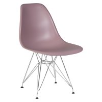 Стул обеденный DOBRIN DSR, ножки хром, цвет сиреневый (P-04)