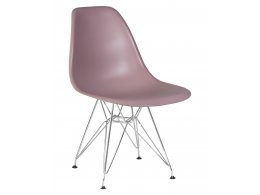 Стул обеденный DOBRIN DSR, ножки хром, цвет сиреневый (P-04)